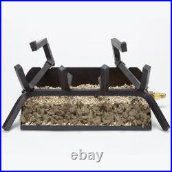 HearthSense Vented Gas Log Set 18 45000 BTU Match Light, Split Wood Ceramic