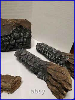 Heat N Glo logs with lava rock for SL7 FUSION FIREPLACE