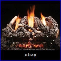 Heritage Char Vent Free 24 Gas Logs with Millivolt Control NG