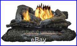 Kozy World GLD2465R Vent Free Fireplace Log Set with Remote, 24, 33000 BTU's