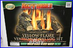 Kozy World Vented Natural Gas Log Set 18 45,000 btu