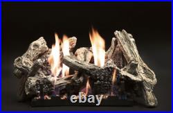LS18CD Empire 18 Driftwood 8-Piece Burncrete Log Set LOG SET ONLY
