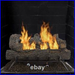 Log Set Gas Southern Oak Vent Free Heat No Electricity Required 24 30,000 BTU's