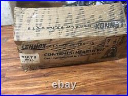 MAKE OFFER! Lennox Gas Fireplace Logs & Hearth Kit 91K79 WO24 & 91K72 HK24