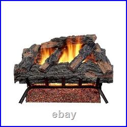 MO24HVL Natural Gas Vented Fireplace Logs Set with Match Light, 55000 BTU, He