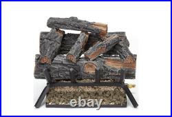 Match Light Mountain Realistic Flame Patterns Oak Vented Natural Gas Log Set