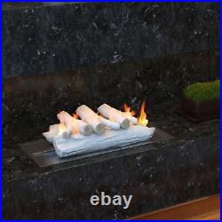 Moda Flame 5 Piece 16 Ceramic Wood Gas Fireplace Logs Logs for All Types of