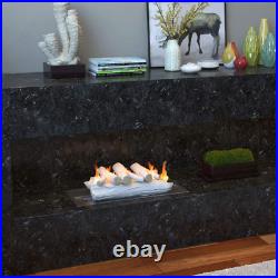 Moda Flame 5 Piece 16 Ceramic Wood Gas Fireplace Logs for All Types of Indoor