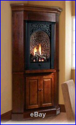 Monessen PL-20NV Kitchen Parlor Unvented Gas Log Heater with Firebox Fireplace