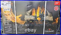 NEW Napoleon GL32N (NG) 32 Gas Log Set wood burning fireplace conversion kit