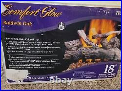 NOB Desa Natural Gas Fireplace kit 18 ceramics heater 55000btu baldwin oak