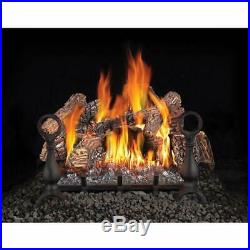 Napoleon GL18NE 18 Fiberglow Vented Gas Log Set Fireplace, Electronic Ignition