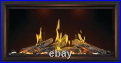 Napoleon Tall Luminous Vector 50 Gas Fireplace, Burner in Logs, Free Shipping