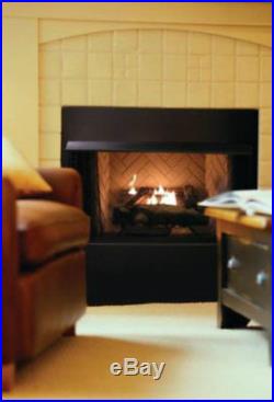 Natural Gas Fireplace Logs Emberglow Oakwood 24 in. Vent Free No Electricity Use