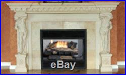 Natural Gas Fireplace Logs Emberglow Oakwood 24 in. Vent Free No Electricity Use