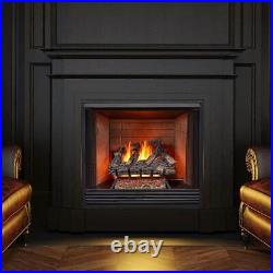 Natural Gas Log Set 24 In. 55000 BTU Vented Mountain Oak U-burner Chassis Design