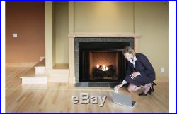 Natural Gas Log WITH REMOTE Fireplace Large Ventless Burner 24 Inch Heater Faux
