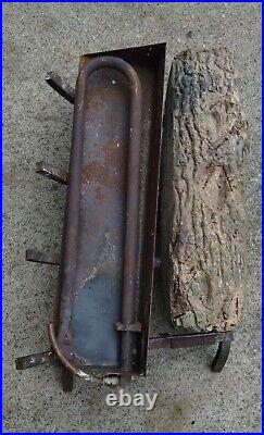 Natural gas Fireplace heater Insert Burner 24 inch vented W Ceramic Logs Works