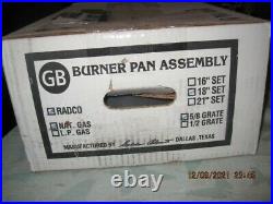 New GB Folden Nlount Burner Pan Assembly For Gas Logs