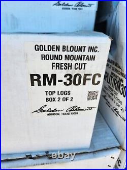 New Golden Blount Fireplace Gas Logs Round Mountain Fresh Cut 30 RM-30FC