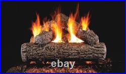 Open Box RH Peterson Real Fyre R-30 30 Golden Oak Log Set with G4 Burner