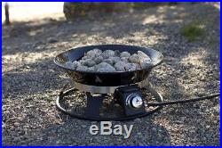 Outland Firebowl 863 Cypress Outdoor Portable Propane Gas Fire Pit with