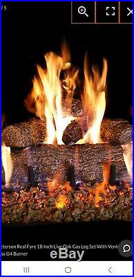 Peterson Gas Log Burner G4-24 and Fireplace Logs LP (Propane)