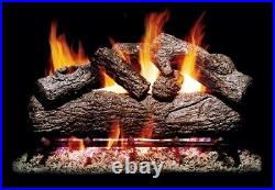 Peterson Gas Logs SO424 24in. Southern Oak 7 Log Set for Standard Fireplace