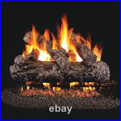 Peterson Real Fyre 18 Rustic Oak Gas Log Set With Vented Natural Gas G45 Burner