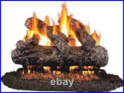 Peterson Real Fyre 18 Rustic Oak Log Set with Vented G4 Burner Match-Light