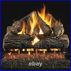 Peterson Real Fyre 24-inch Ceramic Charred Oak Gas Logs Only No Burner