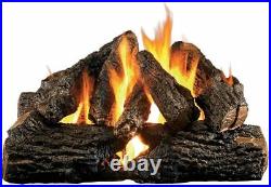 Peterson Real Fyre 24-inch Ceramic Charred Oak Gas Logs Only No Burner