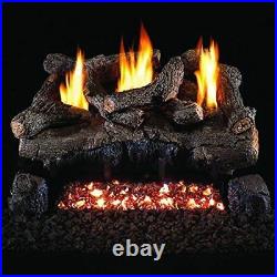 Peterson Real Fyre 30-inch Evening Fyre Log Set With Vent-free Electronic ng/lp