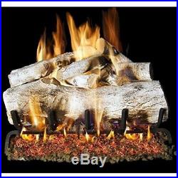 Peterson Real Fyre 30-inch Mountain Birch Log Set With Vented ng/lp Realistic