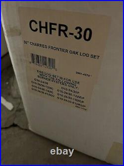 Peterson Real Fyre CHFR-30 30? Charred Frontier Oak Gas Log Set LOGS ONLY -new