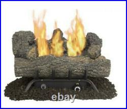 Pleasant Hearth 18-in 30000-BTU Dual-Burner Vent-Free Gas Fireplace Logs