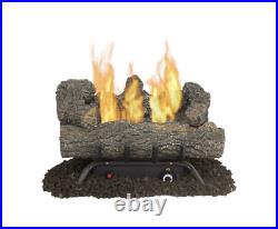 Pleasant Hearth 18-in 30000-BTU Dual-Burner Vent-free Gas Fireplace Logs
