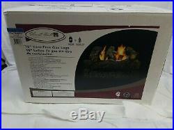 Pleasant Hearth 18-in 30000-BTU Dual-Burner Vent-free Gas Fireplace Logs-849087