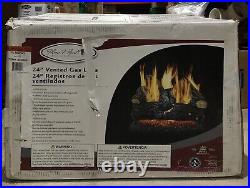 Pleasant Hearth 24 55,000-BTU Dual-Burner Vented Gas Fireplace Logs