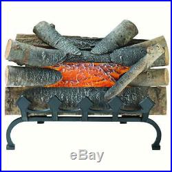 Pleasant Hearth Crackling Electric Fireplace Logs Realistic Wood Log 20 Inch