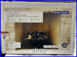 Pleasant Hearth Rustic Wood Vent-Free Fuel Gas Fireplace Logs 24 in