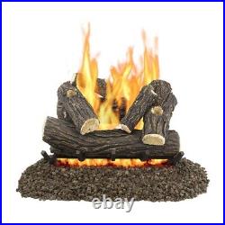 Pleasant Hearth Savanna Oak 24 Vented Natural Gas Log Set 55,000 BTU