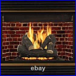 Pleasant Hearth Savanna Oak 24 Vented Natural Gas Log Set 55,000 BTU