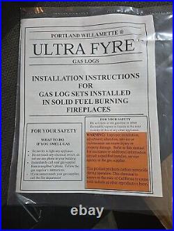 Portland Willamette 24 Ultra Fyre Gas Burner And Log Set. NATURAL GAS