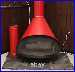 Preway Fireplace, vintage Gas/wood Gas burner included with logs