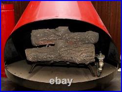 Preway Fireplace, vintage Gas/wood Gas burner included with logs