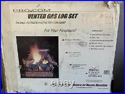 ProCom Vented Gas Or Propane Log Set 24in, 45,000 BTU, Propane Attachments