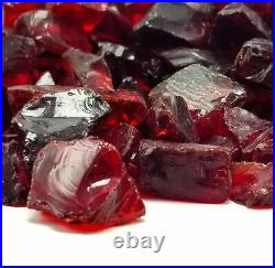 RUBY RED 1/2 3/4 Fire Glass Fireplace & Fire Pit Fireglass Glass Crystals