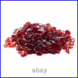 RUBY RED 1/2 3/4 Fire Glass Fireplace & Fire Pit Fireglass Glass Crystals