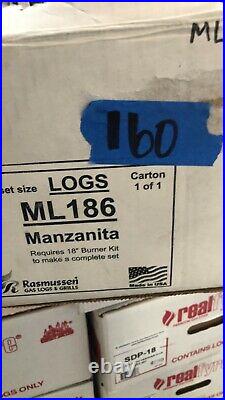 Rasmussen 18 Manzanita Log Set Single Face ML186 160